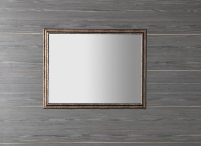 ROMINA lustro drewniane 680x880 mm z brązową patyną