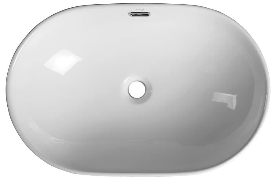LIMA umywalka ceramiczna wpuszczana w blat 59,5x17,5cm
