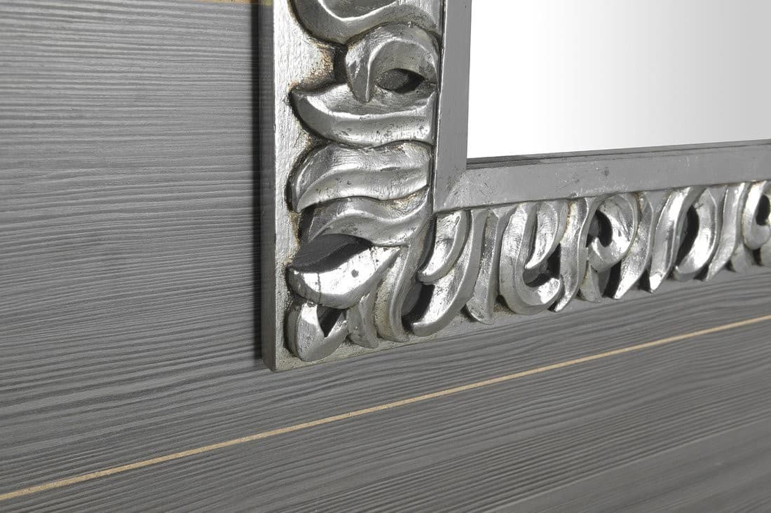 ZEEGRAS Lustro w ramie 70x100 cm srebrne Antique