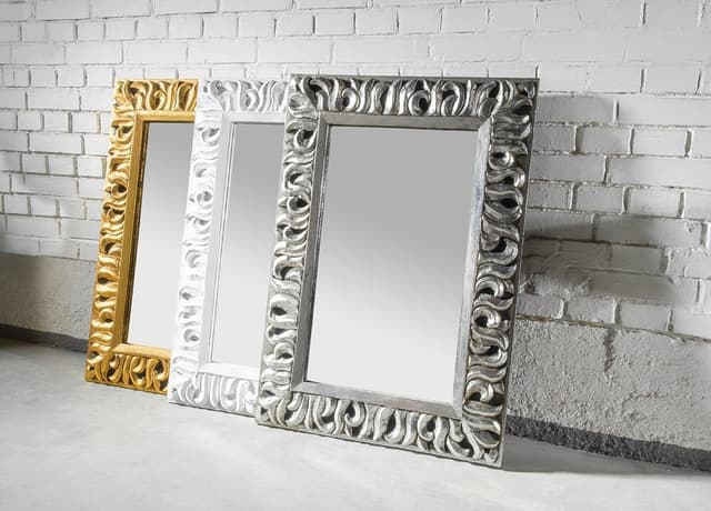 ZEEGRAS Lustro w ramie 70x100 cm srebrne Antique