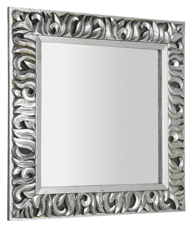 ZEEGRAS lustro w ramie, 90x90 cm, srebrne Antique