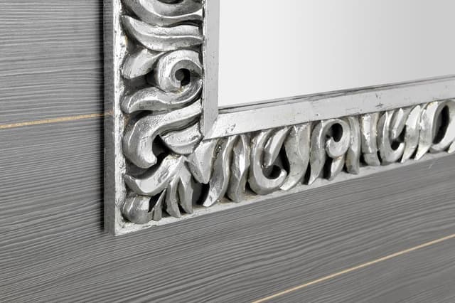 ZEEGRAS lustro w ramie, 90x90 cm, srebrne Antique