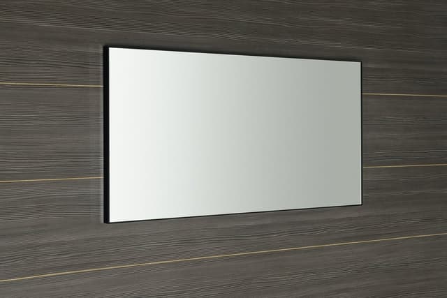 AROWANA Lustro w ramie aluminiowej 1200x600mm czarny mat