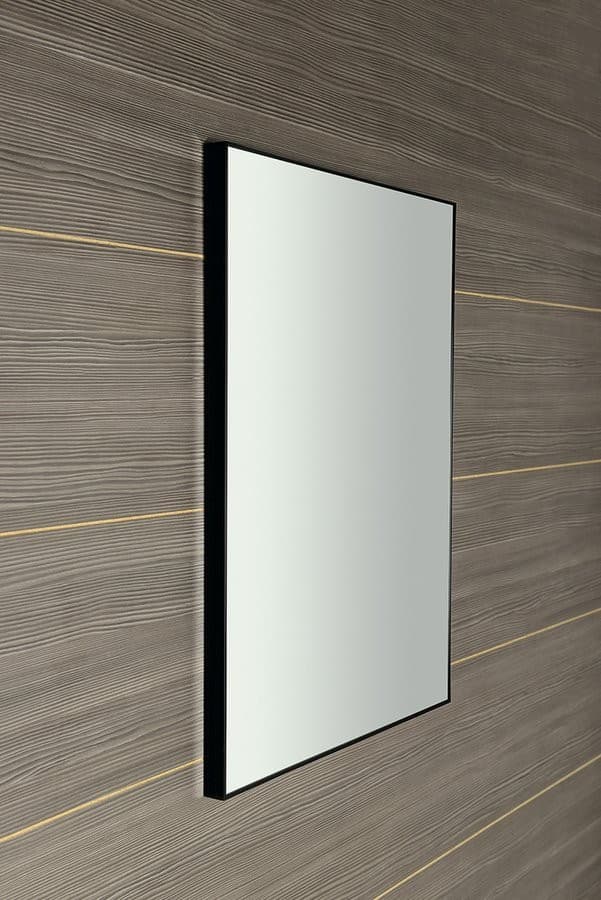 AROWANA lustro w ramie aluminiowej 600x800mm czarny mat
