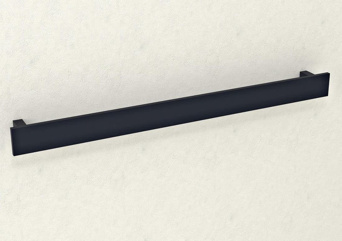 PATRON wieszak na ręczniki stalowy 800x60mm czarny mat