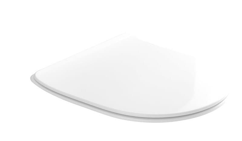 FLO deska WC SLIM Soft Close, duroplast, biała