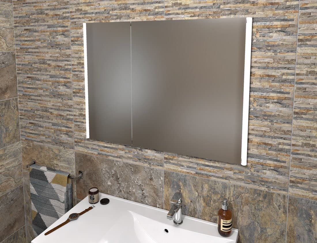 INTEGRA szafka lustrzana z LED 95x70 cm do zabudowy