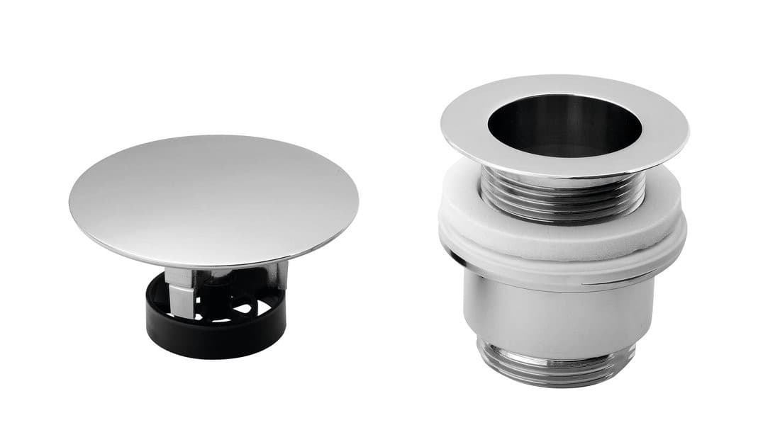 Korek umywalkowy niezamykany 5/4'', chromowany, wys. 30-45mm