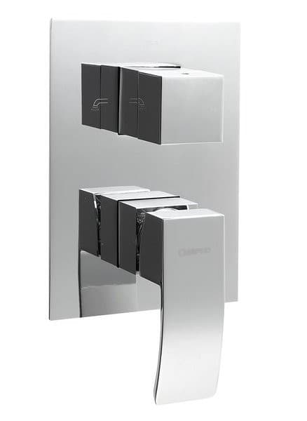 GINKO bateria prysznicowa podtynkowa 3-funkcyjna chrom
