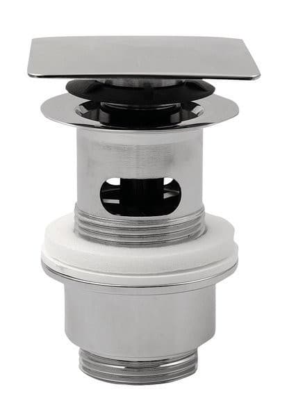 Korek umywalkowy 5/4'', klik-klak, chrom, wys. 32-52mm