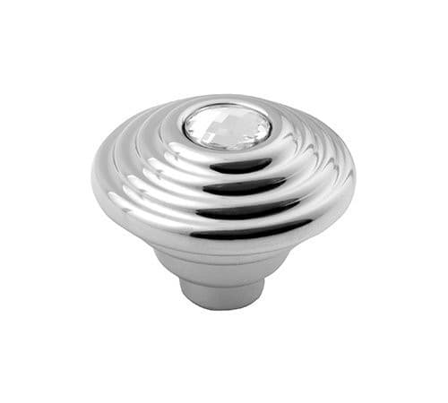 VIOLETA uchwyt meblowy chrom 30mm z kryształem Swarovski