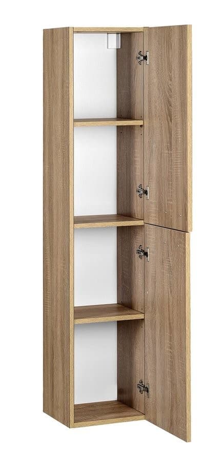 ZOJA KERAMIA FRESH wysoka szafka 30x140x25cm dąb platin