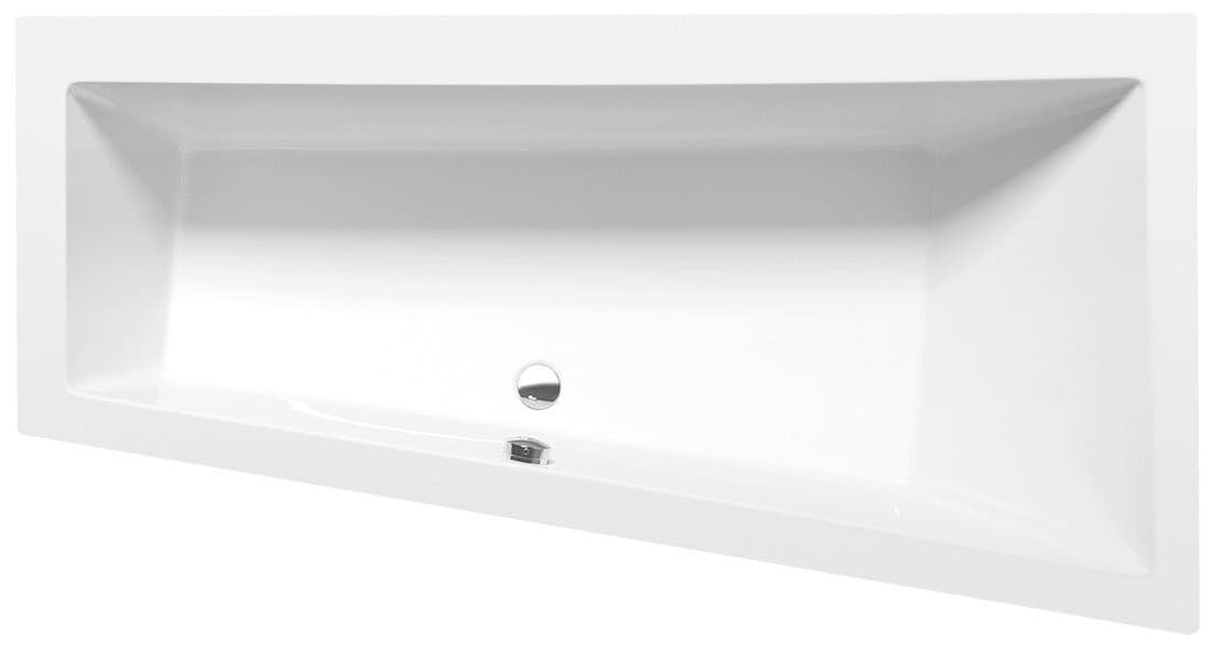 ANDRA R wanna asymetryczna 170x90 cm prawa biała