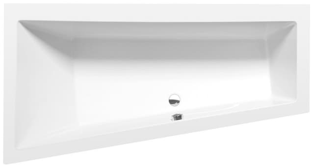 ANDRA L wanna asymetryczna 170x90 cm lewa biała