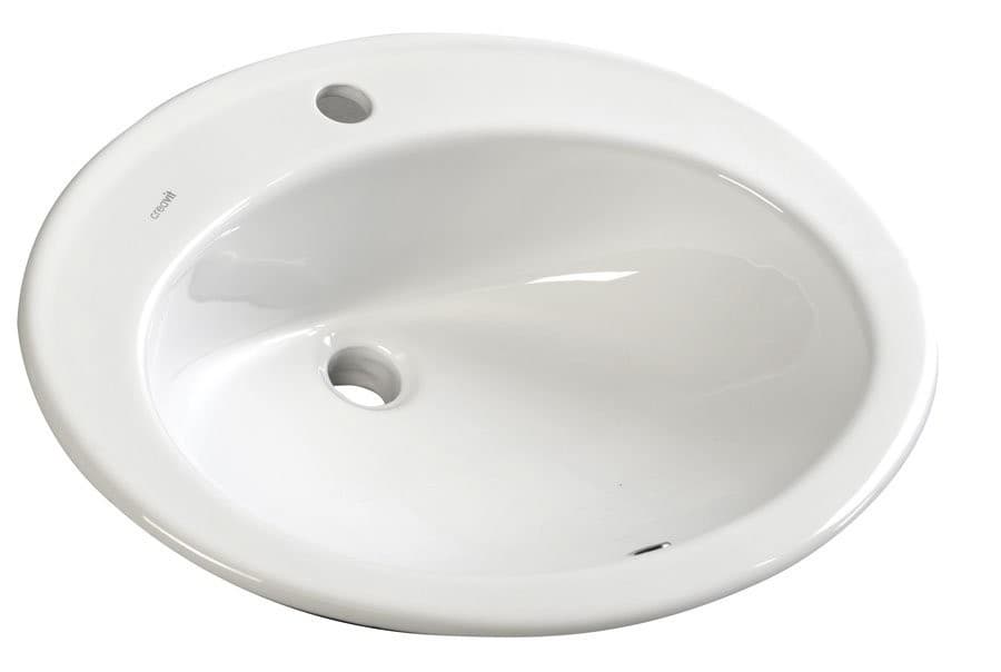 TROPICO umywalka ceramiczna wpuszczana w blat 58x46
