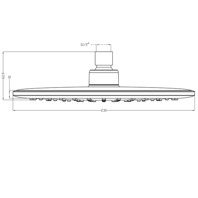 Deszczownica okrągła 230 mm z funkcją AntiCalc