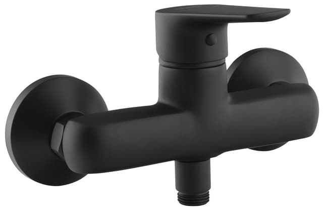 LOTTA bateria prysznicowa ścienna czarna 150 mm