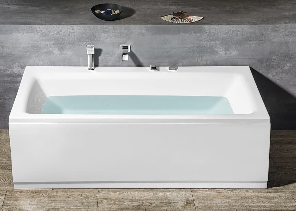 KVADRA wanna prostokątna 180x80cm, akryl Lucite, biała