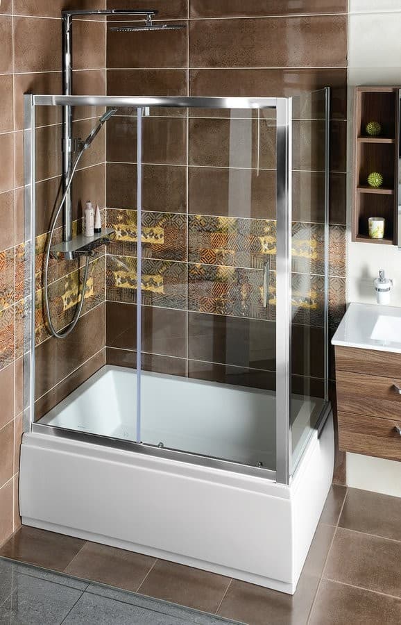 DEEP kabina prysznicowa 1100x900mm L/P, szkło przezroczyste