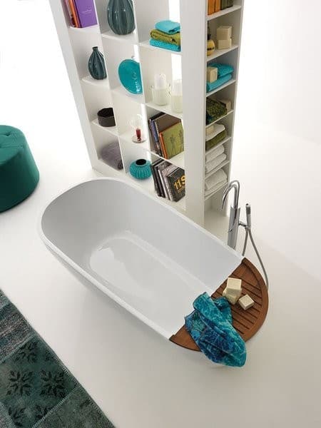AQUATECH wanna wolnostojąca 170x70cm z lanego marmuru