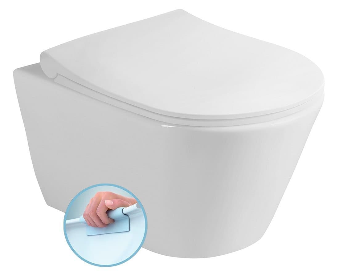 AVVA wiszące WC Rimless 35,5x53 cm