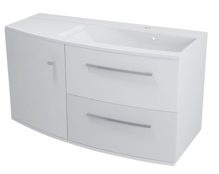 ARAS umywalka kompozytowa prawa 105,2x50,5cm biała