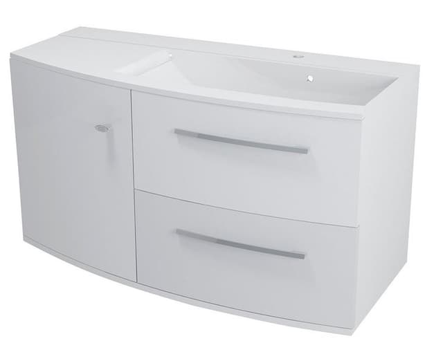 ARAS umywalka kompozytowa prawa 105,2x50,5cm biała