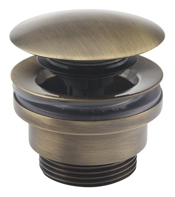 Korek umywalkowy Klik Klak 5/4'' (wys. 5-55 mm) brąz