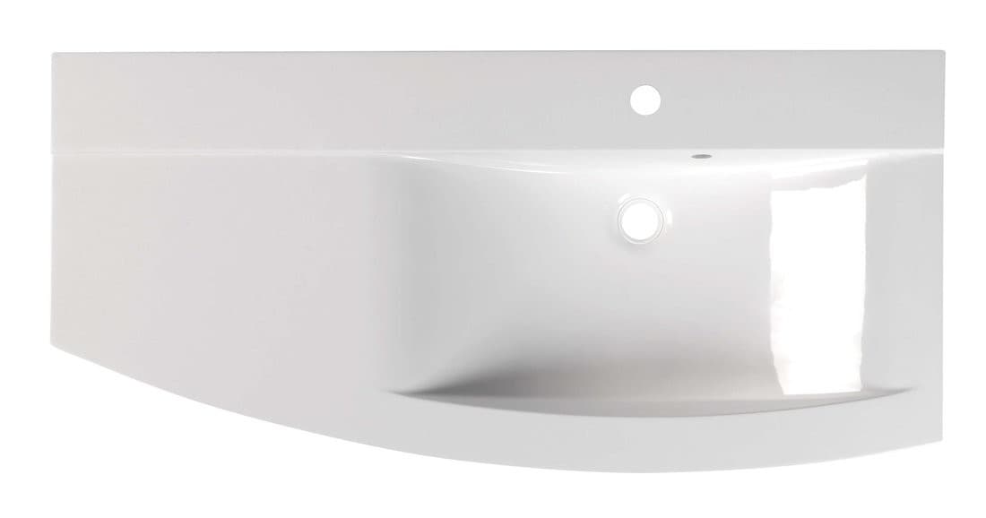ARAS umywalka kompozytowa prawa 105,2x50,5cm biała