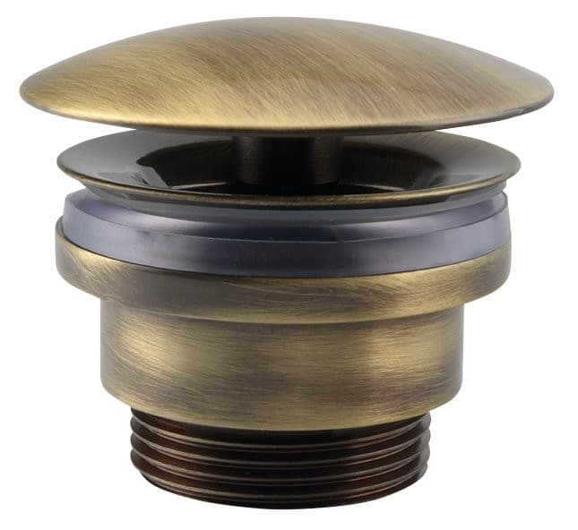 Korek umywalkowy niezamykany klik-klak 5/4'' (5-55mm) brąz