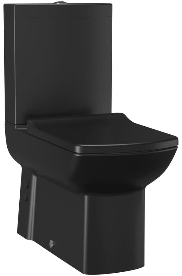 LARA deska WC SLIM Soft Close czarny mat