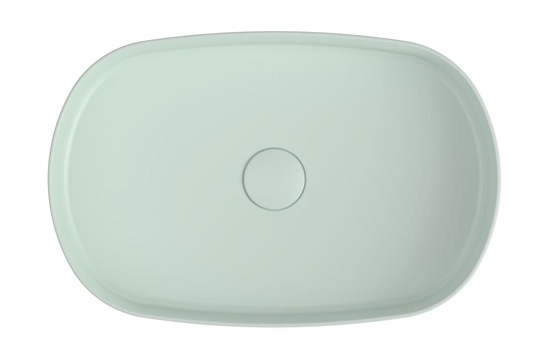 INFINITY OVAL umywalka ceramiczna nablatowa 55x36 cm