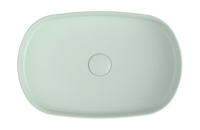 INFINITY OVAL umywalka ceramiczna nablatowa 55x36 cm