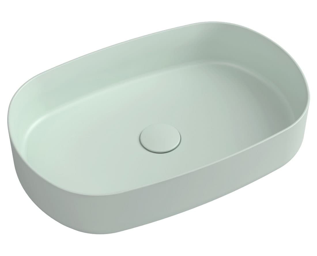 INFINITY OVAL umywalka ceramiczna nablatowa 55x36 cm