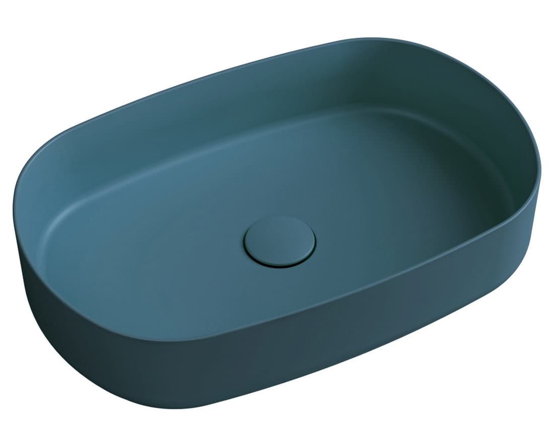 INFINITY OVAL umywalka ceramiczna nablatowa 55x36 cm