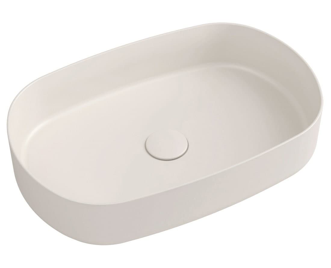 INFINITY OVAL umywalka ceramiczna nablatowa 55x36 cm