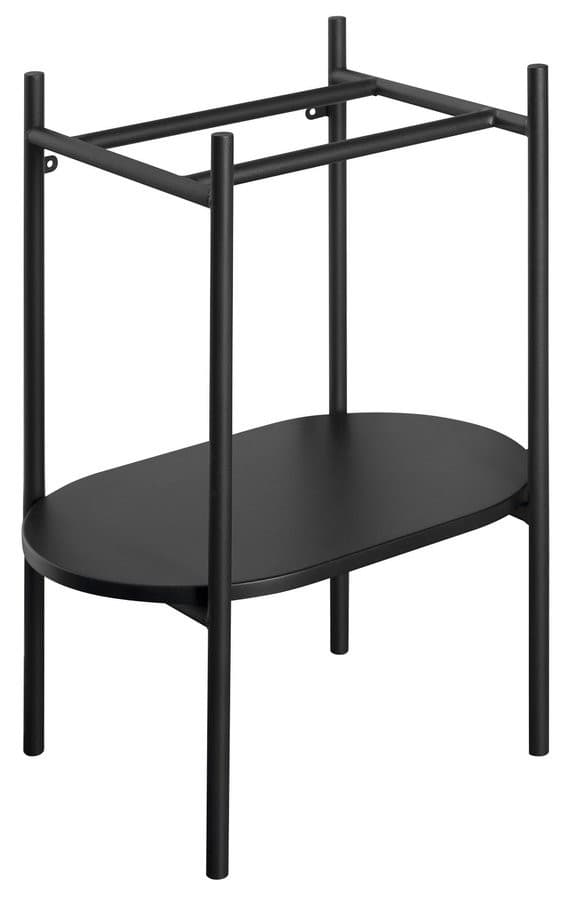 PUNO konsola pod umywalkę 550x780x360 czarny mat