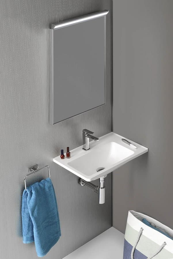 ARANA umywalka kompozytowa 56x11x35cm prawa
