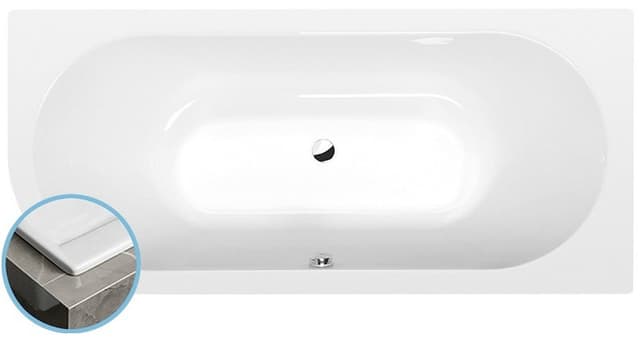VIVA R SLIM wanna asymetryczna akrylowa 185x80 cm