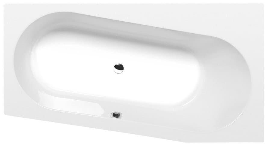 ASTRA WR SLIM wanna asymetryczna 165x90cm biała