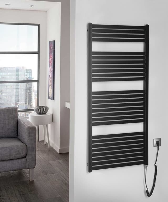 TONDI-E grzejnik elektryczny 600x1330 mm 600W matowy czarny