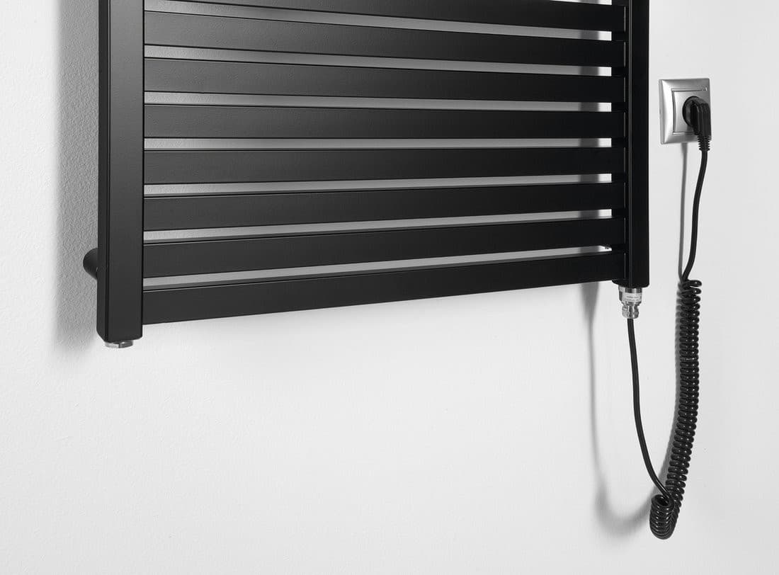 TONDI-E grzejnik elektryczny 600x970 mm 400W matowy czarny