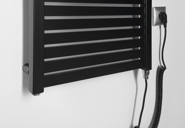 TONDI-E grzejnik elektryczny 450x970 mm, 300W, matowy czarny
