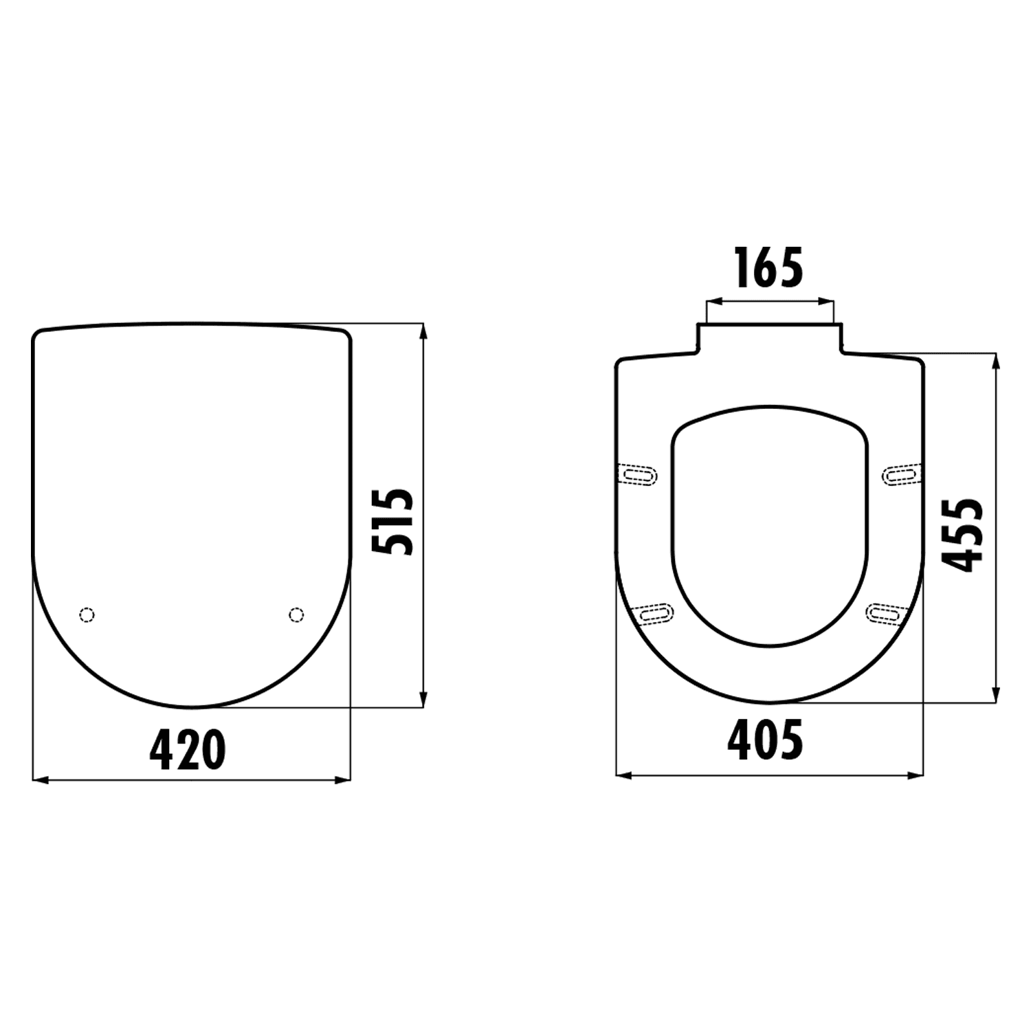 GRANDE deska WC Soft Close, biała z duroplasty