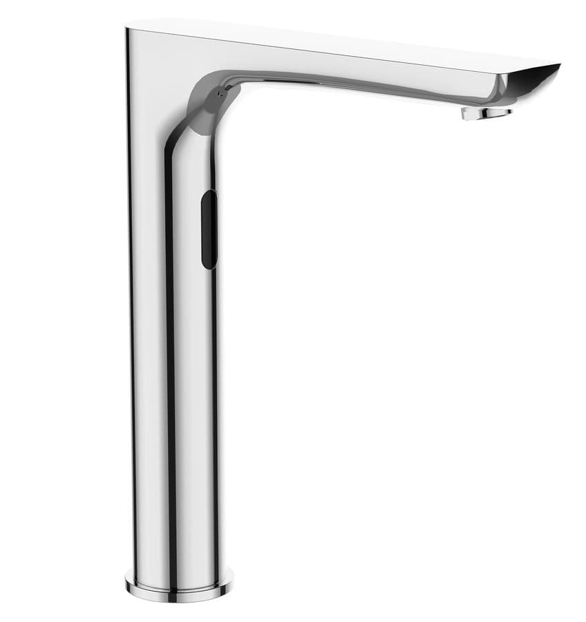 Bateria sensorowa umywalkowa wysoka 230V/6V, chrom