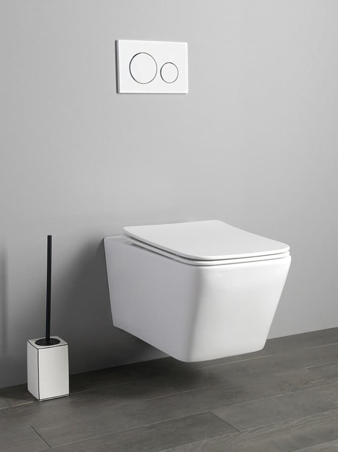 PORTO wisząca miska WC Rimless, 36x52 cm, biały