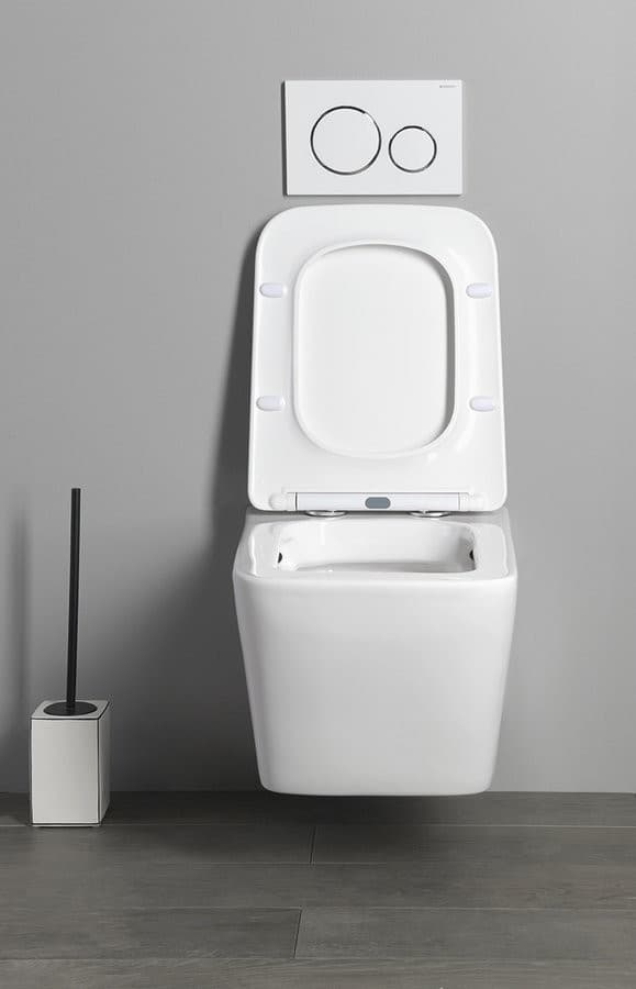 PORTO wisząca miska WC Rimless, 36x52 cm, biały