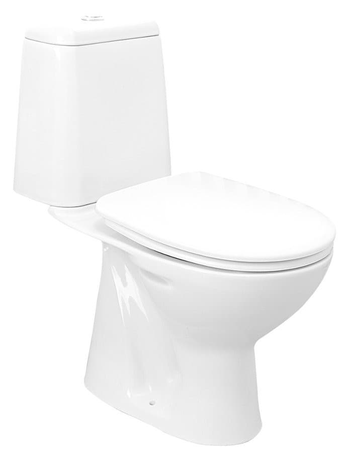 RIGA WC kompakt, dolny odpływ z mechanizmem spłukującym