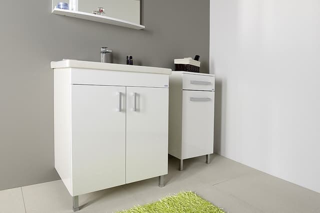 VEGA szafka dolna z koszem 40x78cm, biała