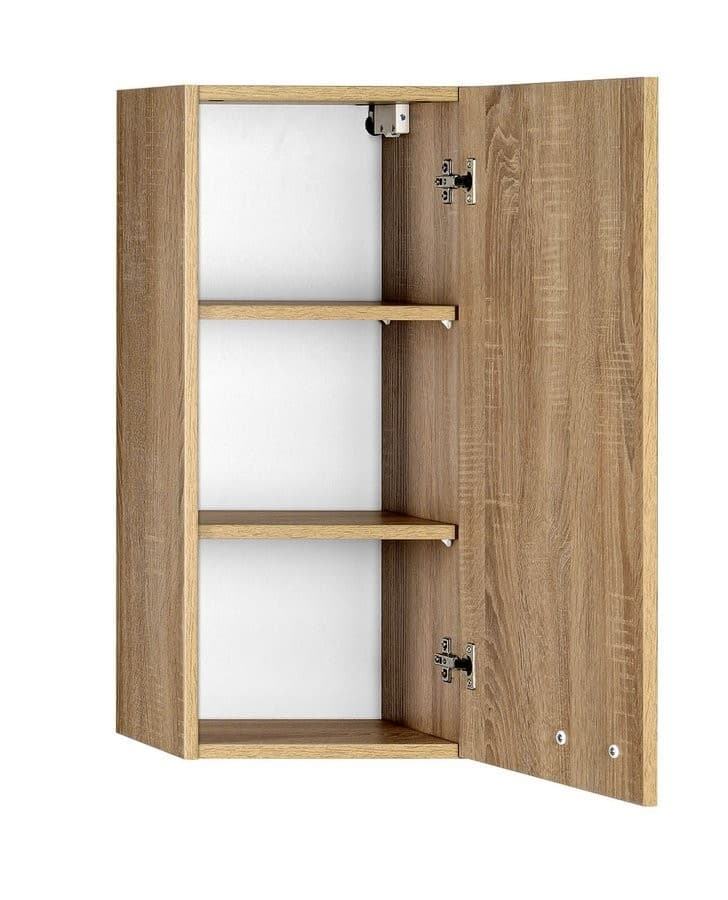 ZOJA KERAMIA FRESH wisząca szafka 35x76x23cm lewa dąb platin